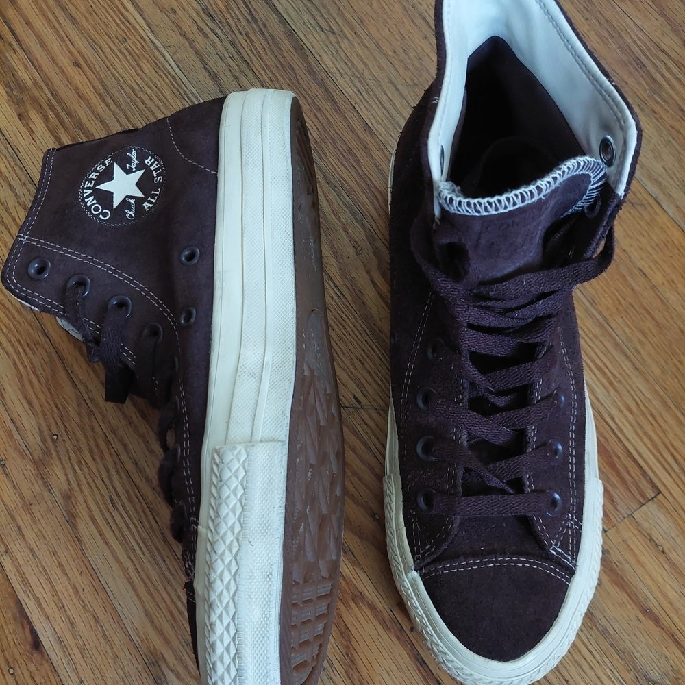 Converse Men's High-Top Sneakers - Brown Sz 7 Chuck Taylor Pro Suede     (Bag C)